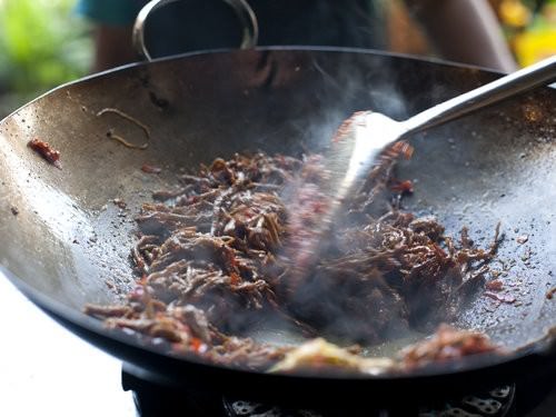 Balinese shredded beef, anika cooking school-5