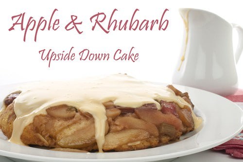 Apple & Rhubarb Upside down Cake