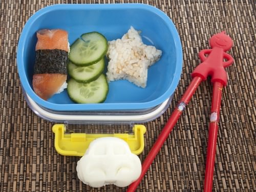 Boys school lunch sushi bento!