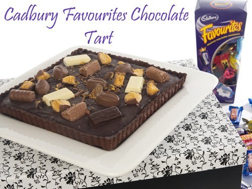 Cadbury favourites chocolate tart