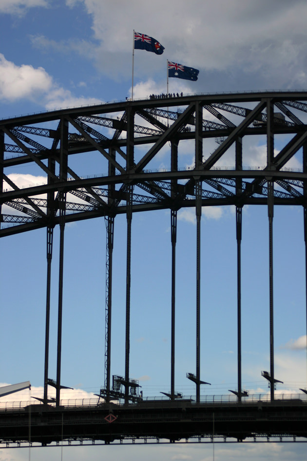 Climbers on the Harbour Bridge