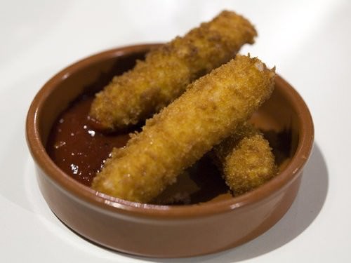 Crumbed Manchego Cheese Stick with Capsicum Jam