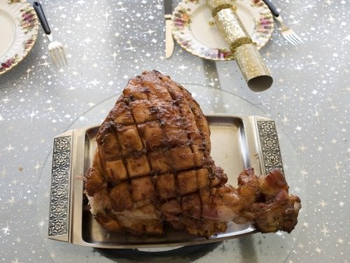 Cranberry Glazed Ham