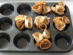 Making fortune cookie tuiles