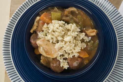 Quick and easy slow cooker gumbo