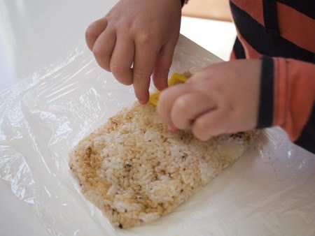 Forming the seasoned rice