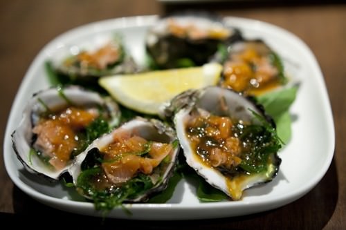 Pickled Ginger & Wakame Oysters