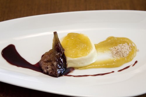 Fig and Pannacotta Dessert