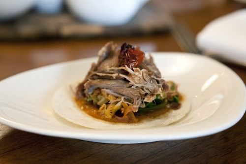 Confit Duck w Smoked Chipotle Soft Taco