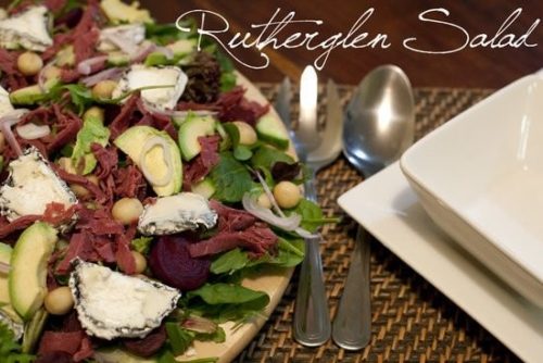 Rutherglen Area, Goats Cheese & Kangaroo Salad