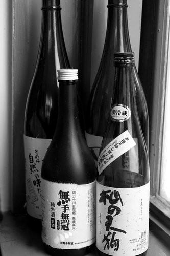 Bottles on display at cafe ish surry hills