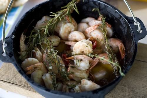 Garlic Prawns in oil