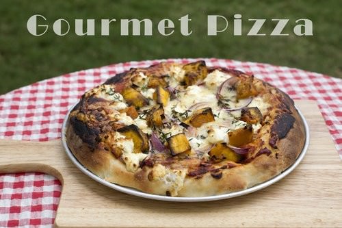 Gourmet Pizza Pumpkin and Goats cheese