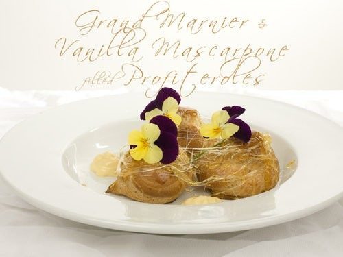 Grand Marnier & Vanilla Mascarpone Profiteroles