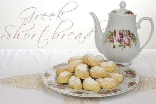 Greek Shortbread Crescents