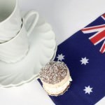 Lamington macaron, macaroon, Australia Day