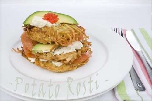 Potato Rosti & Smoked Salmon Stack