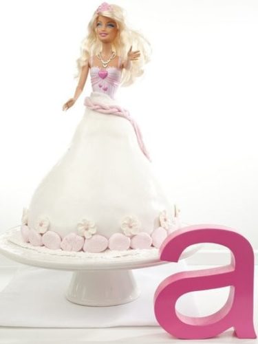 dolly vardan cake, dolly vardin cake, white chocolate mud cake, barbie cake