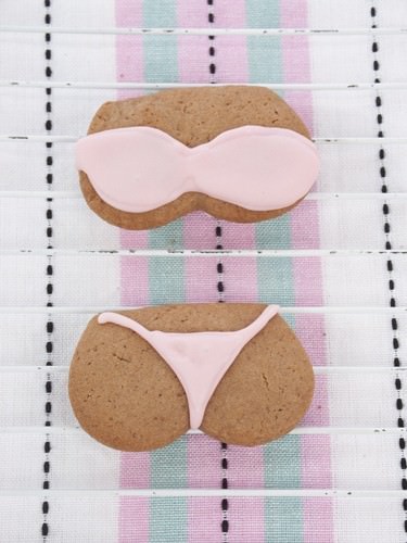 Pink Boob Tube Bikini Sugar Cookie