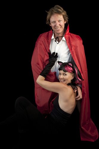 Dracula and a Black cat Dracula and a Black cat