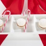 Christmas Macaron Trio with Candy Canes