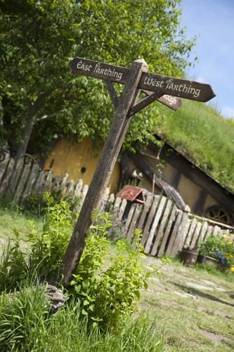 Hobbit Signpost East -West Hobbit Signpost East -West