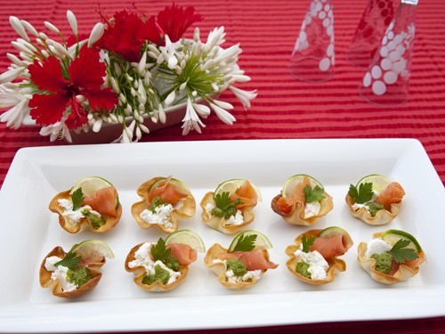 Smoked Salmon Canapes