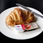 Croissant with Jam and Butter