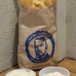 Ferburger Fries with Garlic Aioli