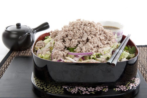 Healthy Bento Lunchbox of Asian Salad w Pork Healthy Bento Lunchbox of Asian Salad w Pork