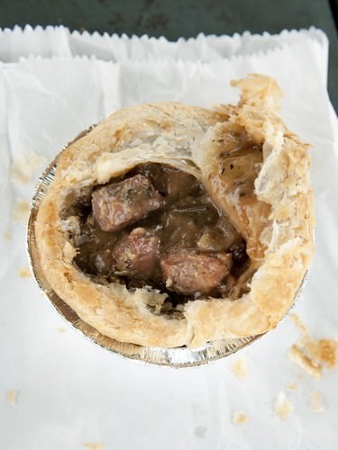 Inside Rosemary & Mint Lamb Pie
