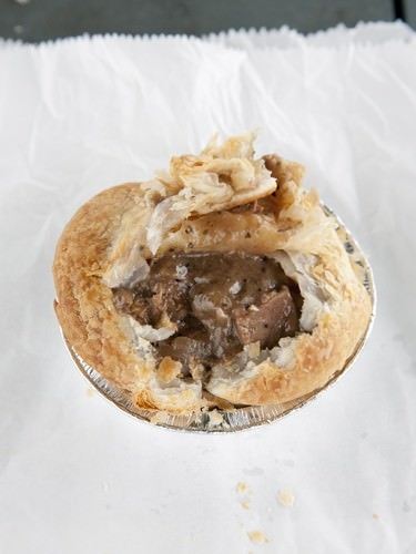 Inside the Mushroom Pepper Steak Pie