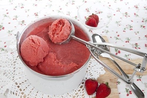 Creamy Strawberry Coconut Ice Cream