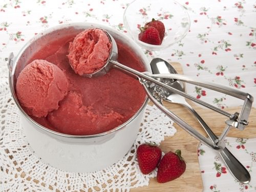 Creamy Strawberry Coconut Ice Cream
