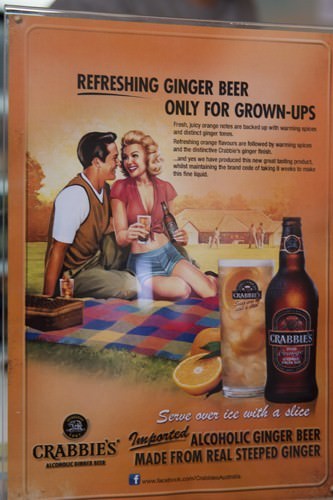Image of Crabbies Spice Orage Ginger Beer Signage