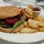 Burger and fries Image