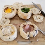 Layering the Muffuletta Ingredients