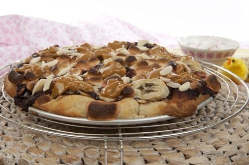 Nutella Pizza w Dulce de Leche Nutella Easter Pizza