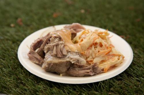 Suckling Pige w Coleslaw and Wedges Sydney Taste