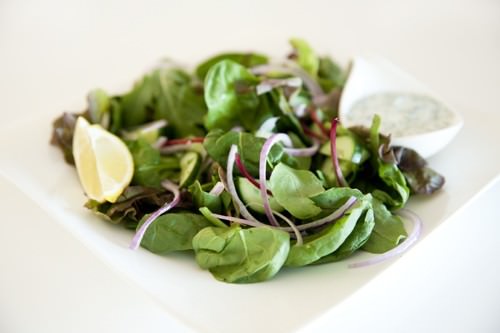 Salad Leaves ready for dressing