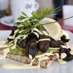 Grilled Mushrooms & Avocado