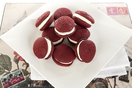 Red Velvet Whoopie Pies