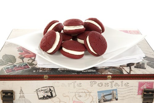 Red Velvet Whoopie Pies