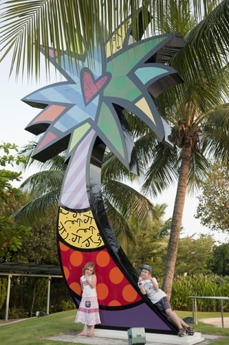 Sentosa Boardwalk Palm Tree