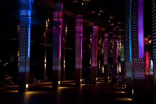 Sentosa Boardwalk lighting
