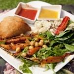 Spinach and cheese samosa