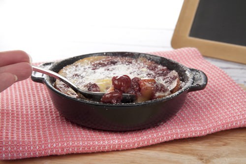 Cherry & White Chocolate Clafoutis