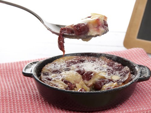 Cherry & White Chocolate Clafoutis