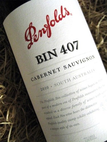 Barossa Penfolds Bin 407 Barossa Valley Penfolds Bin 407