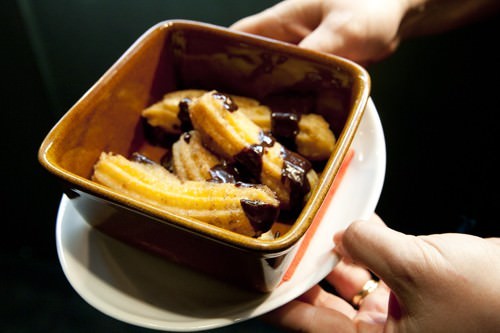 Churros w Chocolate Sauce